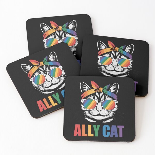 Item preview, LGBT Ally Cat Be Kind Gay Rainbow Funny LGBTQ designed and sold by CruelShadesSt.