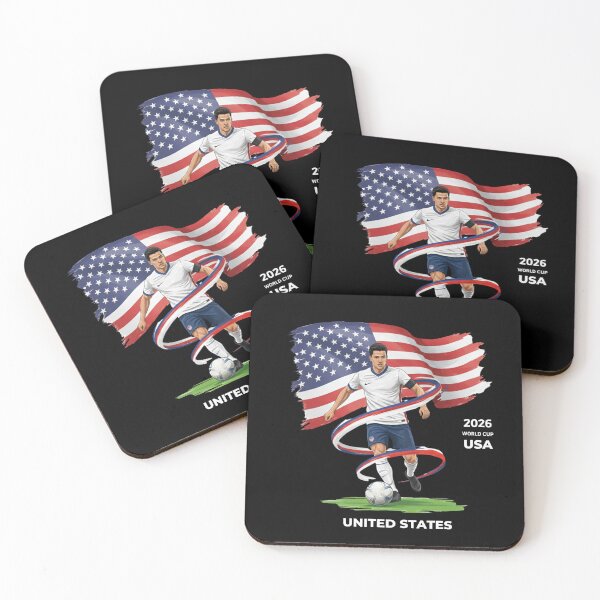 Item preview, American Soccer Pride: Dynamic USMNT Inspired Athlete Illustration designed and sold by positivitymed.