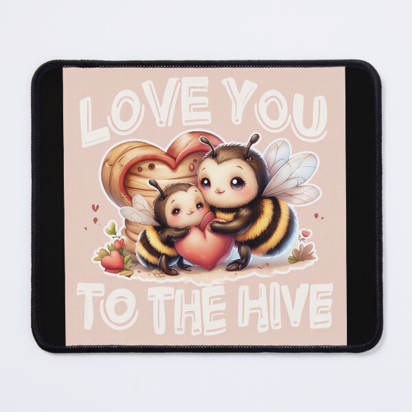 Item preview, Love You to the Hive – Cute Bumblebee Valentine Pun Design designed and sold by SmartyWonders.