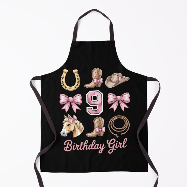 Item preview, Coquette Bow 9th Birthday Girl Cowgirl 9 Year Old Western designed and sold by catsdothingz.