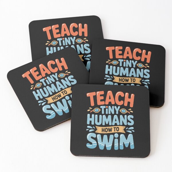 Item preview, I Teach Tiny Humans How To Swim designed and sold by CottonCandyPrin.