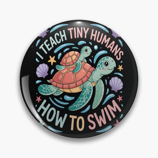 Item preview, I Teach Tiny Humans How To Swim designed and sold by CottonCandyPrin.