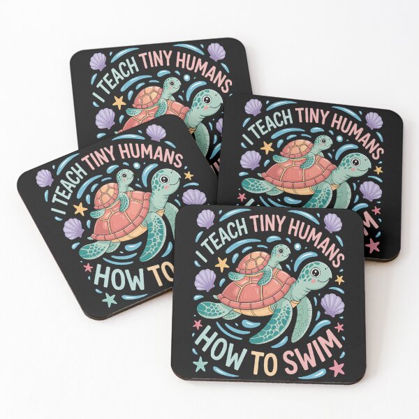 Item preview, I Teach Tiny Humans How To Swim designed and sold by CottonCandyPrin.