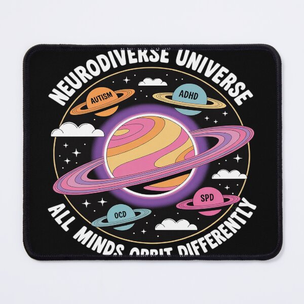 Item preview, Neurodiverse Universe All Minds Orbit Differently designed and sold by FluoroWave.