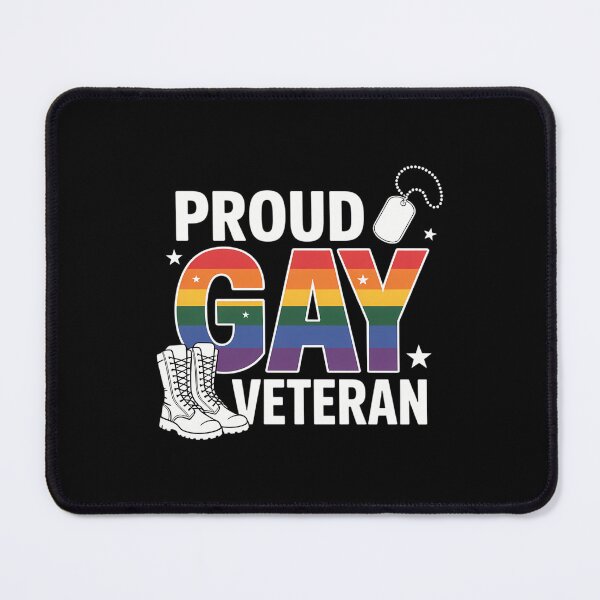 Item preview, Proud Gay Veteran LGBT Rainbow Flag Retired Military Support designed and sold by CruelShadesSt.