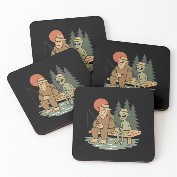 Item preview, Bigfoot and Alien Fishing designed and sold by NQArtist.
