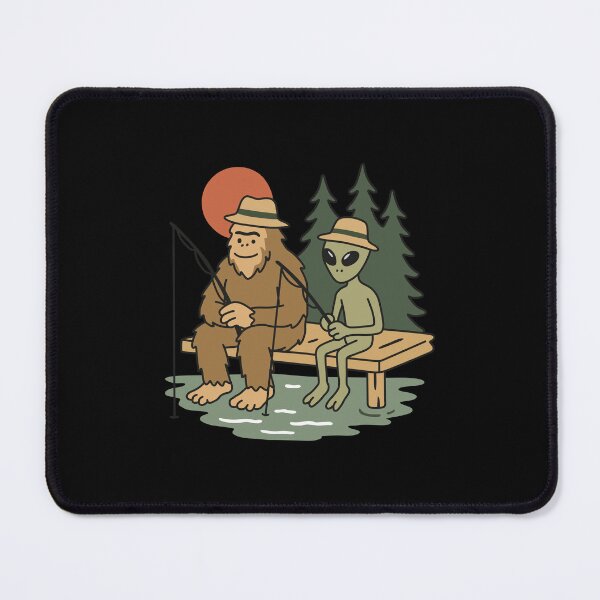 Item preview, Bigfoot and Alien Fishing designed and sold by NQArtist.