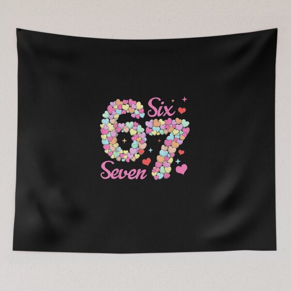 Item preview, Funny 67 Valentine Six Seven Candy Heart 6 7 Meme Kids Girl designed and sold by MatherFisher.