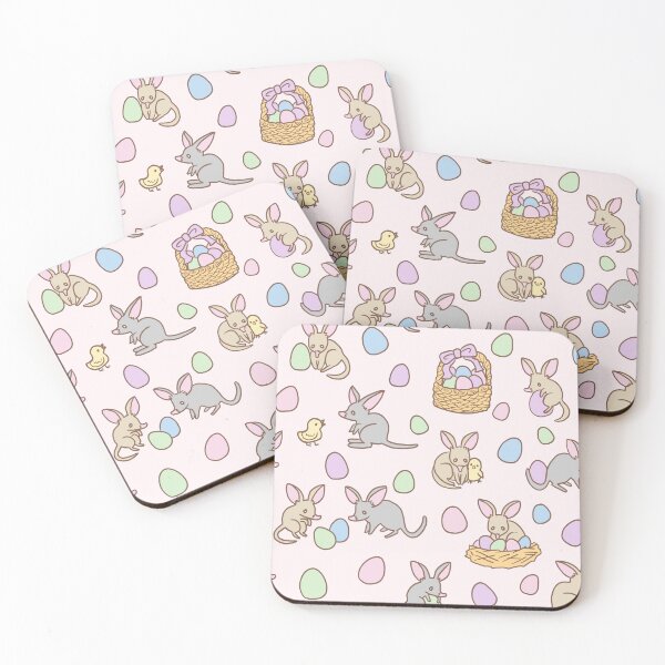 Item preview, Bilby and Easter eggs (Pink) designed and sold by HarunaMcDesigns.