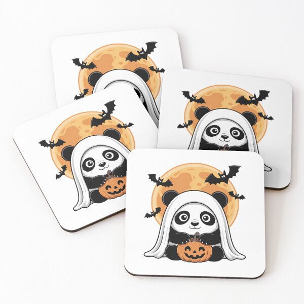 Item preview, Spooky Panda Wearing A Ghost Halloween Horror designed and sold by IdunayaStore.