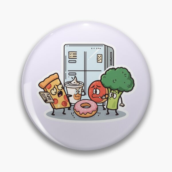 Item preview, Hilarious Kawaii Midnight Leftovers – Funny Food Cartoon Chaos – Stickers, Mugs & Aprons designed and sold by MeghannsMinimalMeals.