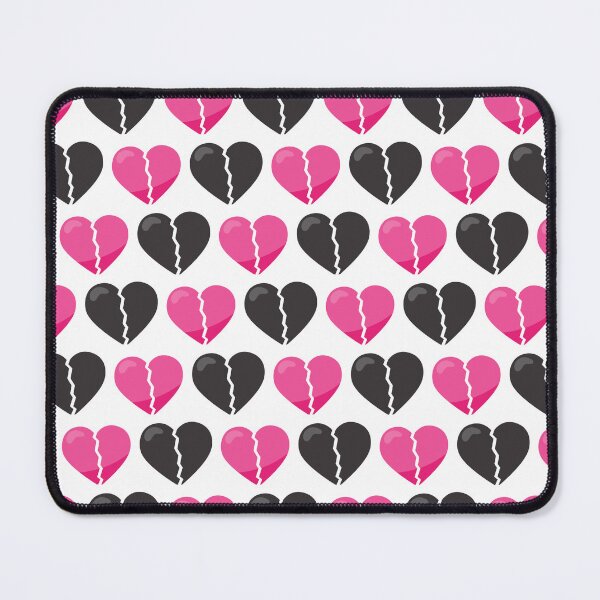 Item preview, Broken Heart Pattern Design in Black and Pink - Trendy and Bold Phone Case Design designed and sold by FestivityFinds.