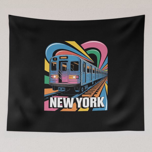Item preview, New York City Transit Bold Urban Train-Inspired designed and sold by Voidbinder.