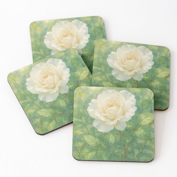 Item preview, Delicate Fresh White Rose designed and sold by TinCatOutPost.
