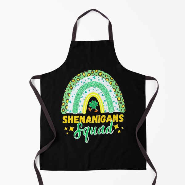 Item preview, Shenanigans Squad St Patricks Day Rainbow Shamrock Leopard designed and sold by KonopikaaArt.
