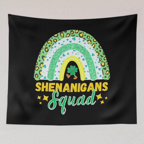 Item preview,  Shenanigans Squad St Patricks Day Rainbow Shamrock Leopard  designed and sold by KonopikaaArt.