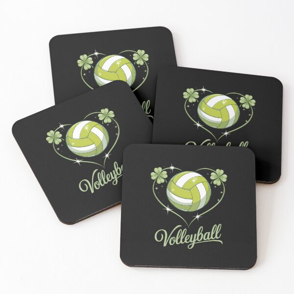 Item preview, Volleyball Lover Shamrock Leaf Heart St Patrick's Day designed and sold by EllenJast.