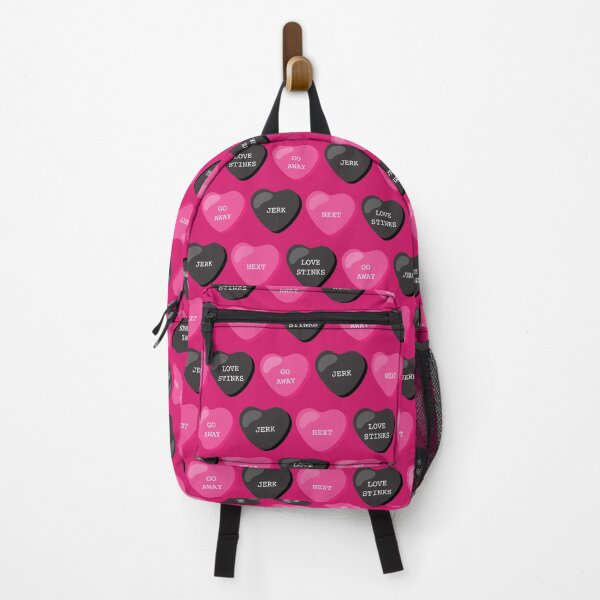 Item preview, Sarcastic Candy Heart Design - 'Love Stinks', 'Jerk', 'Go Away', and 'Next' for Bold Notebook designed and sold by FestivityFinds.