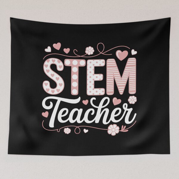 Item preview, Valentines STEM Teacher Cute Heart Science Technology Math designed and sold by EllenJast.