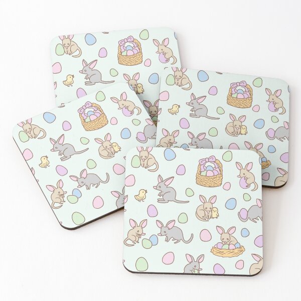 Item preview, Bilby and Easter eggs (Mint) designed and sold by HarunaMcDesigns.
