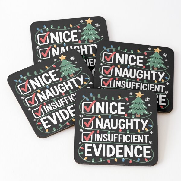 Item preview, Nice Naughty Insufficient Evidence Christmas Santa Claus designed and sold by Voidbinder.