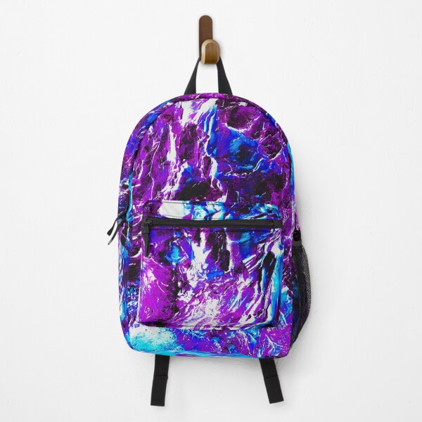 Item preview, Electric Veins – Abstract Nature Texture in Neon Purple & Blue designed and sold by James McCleese.
