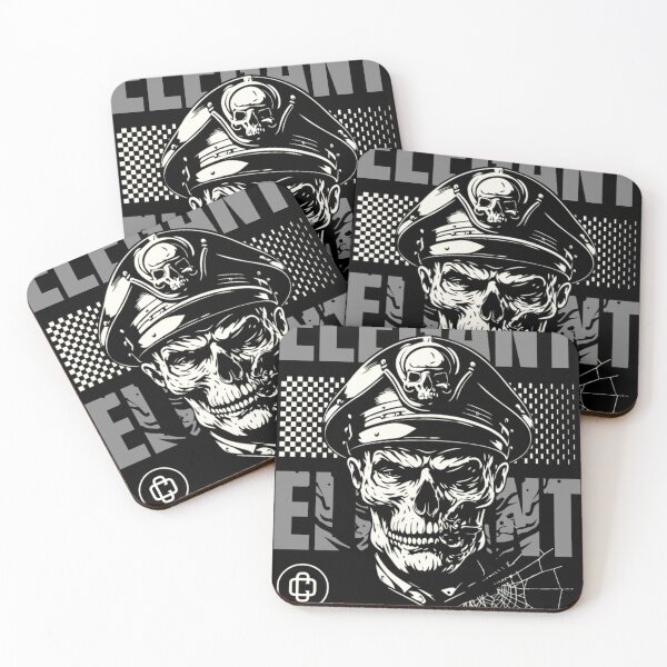 Item preview, Dark Aesthetic Undead Captain Skeletal Officer Design designed and sold by GenZFashion000.