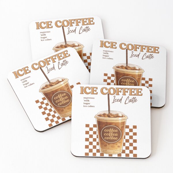 Item preview, Ice Coffee Iced Latte – Ilustración Aesthetic de Café designed and sold by Randomundi.