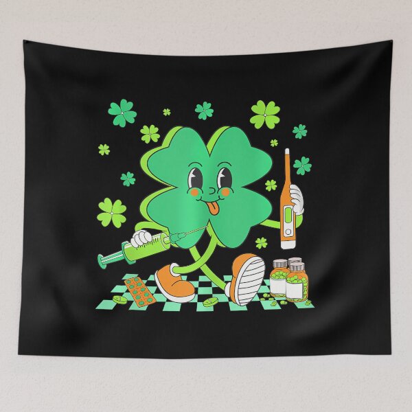 Item preview,  Retro Nurse Lucky Shamrock Nurse Life Nurse St Patrick Day  designed and sold by KonopikaaArt.