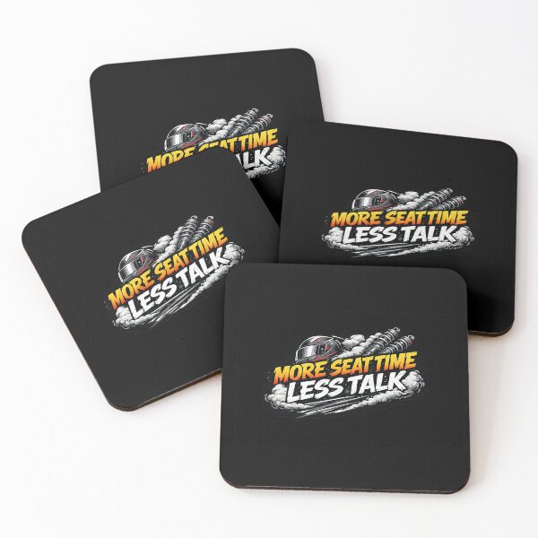 Item preview, More Seat Time Less Talk – Driver Mindset Car Sticker designed and sold by Wolf Garage.