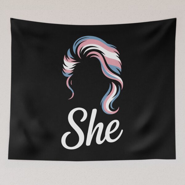 Item preview, Transgender Pride Flag SHE Transwoman Anime LGBTQ designed and sold by EllenJast.