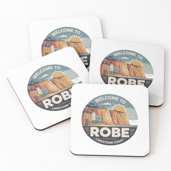 Item preview, Welcome to Robe - Limestone Coast Vintage Travel Sticker designed and sold by Random Designs.