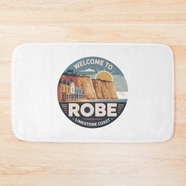 Item preview, Welcome to Robe - Limestone Coast Vintage Travel Sticker designed and sold by Random Designs.