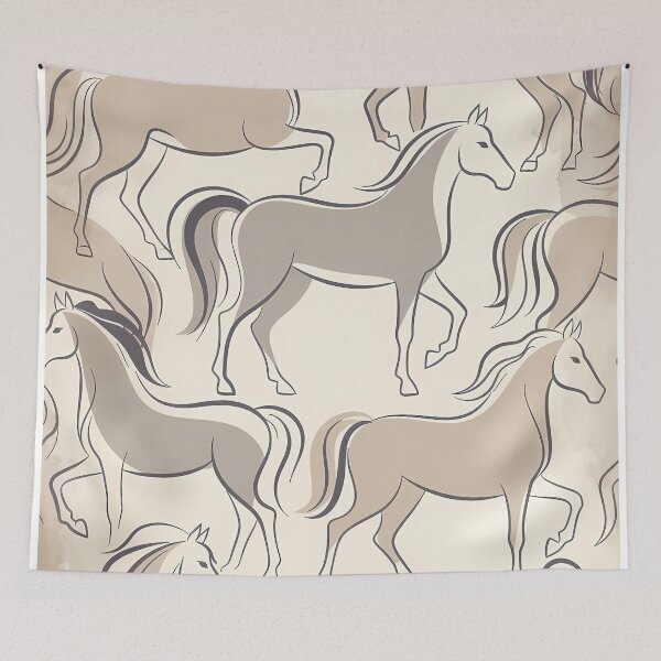 Item preview, Seamless Repeating Horse Pattern (image size 7840x11680) designed and sold by Digital-Davinci.