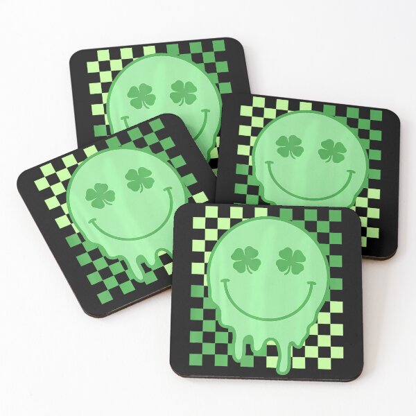 Item preview,  Retro Groovy Shamrock Smile Face St Patricks Day  designed and sold by KonopikaaArt.