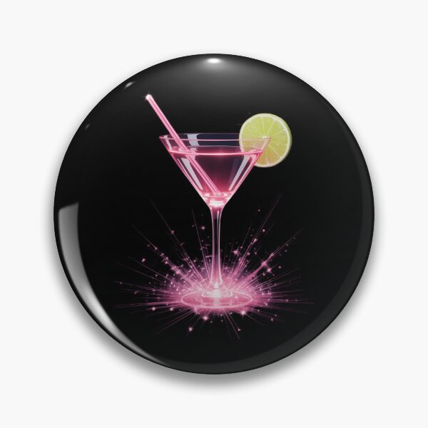 Item preview, Pink Martini with Lime Cocktail Party Drinking designed and sold by EllenJast.