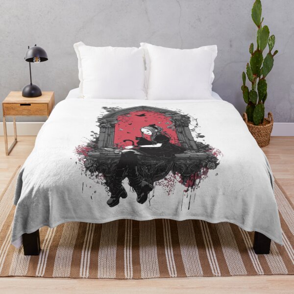 Item preview, Gothic Girl Black Cat Dark Valentines Emo Gift designed and sold by PluffyPanda.