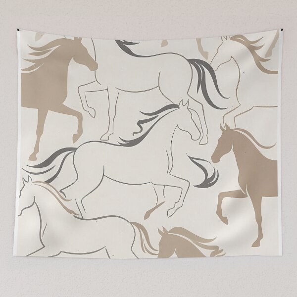 Item preview, Seamless Repeating Horse Pattern (image size 7840x11680) designed and sold by Digital-Davinci.