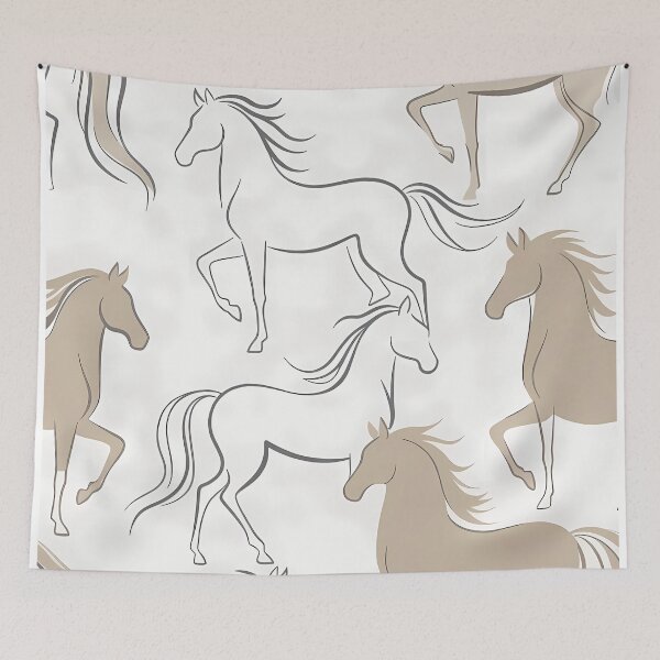 Item preview, Seamless Repeating Horse Pattern (image size 7840x11680) designed and sold by Digital-Davinci.