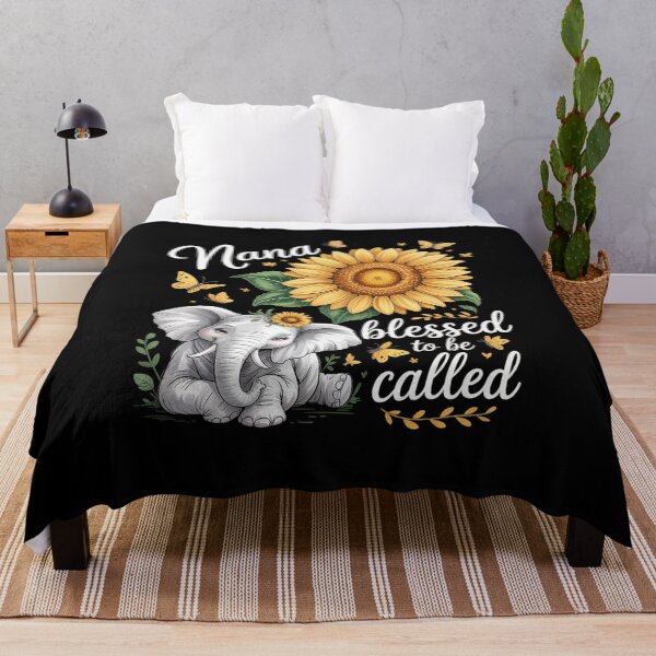 Item preview, Blessed to Be Called Nana Sunflower Elephant Mother's Day designed and sold by KonopikaaArt.