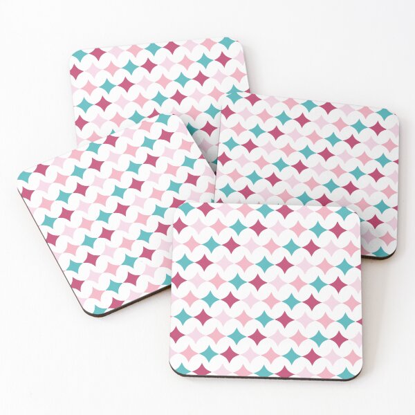 Item preview, Colorful Star Pattern in Pink and Teal – Stylish and Modern Mouse Pad Design designed and sold by FestivityFinds.