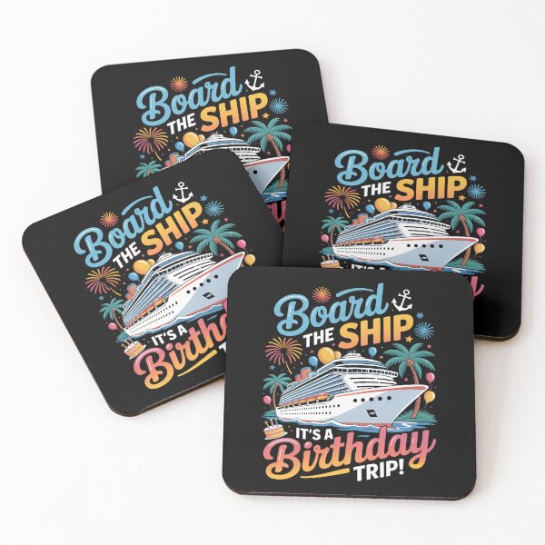 Item preview, Board The Ship It's A Birthday Trip Cruise Birthday Vacation designed and sold by KonopikaaArt.