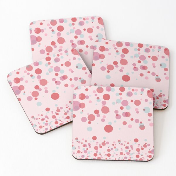 Item preview, Playful Red and Pink Bubble Pattern – Modern and Fun Mouse Pad Design designed and sold by FestivityFinds.