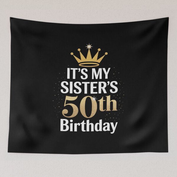 Item preview, Its My Sister's 50th Birthday Fun Sibling Celebration Party designed and sold by AquaKiev.