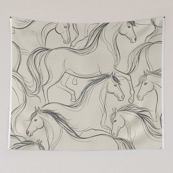Item preview, Seamless Repeating Horse Pattern (image size 7840x11680) designed and sold by Digital-Davinci.