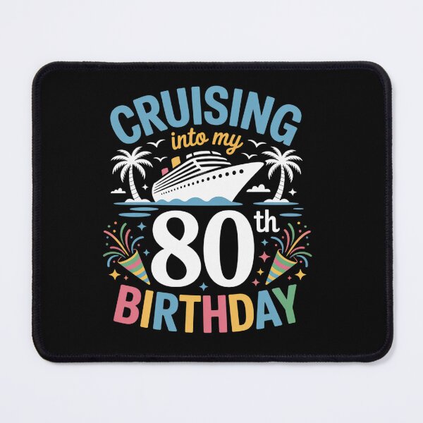 Item preview, Cruising Into My 80 Year Old Birthday Party 80th Cruise Trip designed and sold by KonopikaaArt.