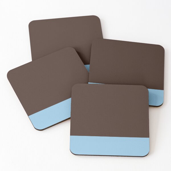 Item preview, Stripes in Light Blue and Dark Brown Minimalist Contemporary Pattern designed and sold by kierkegaard.