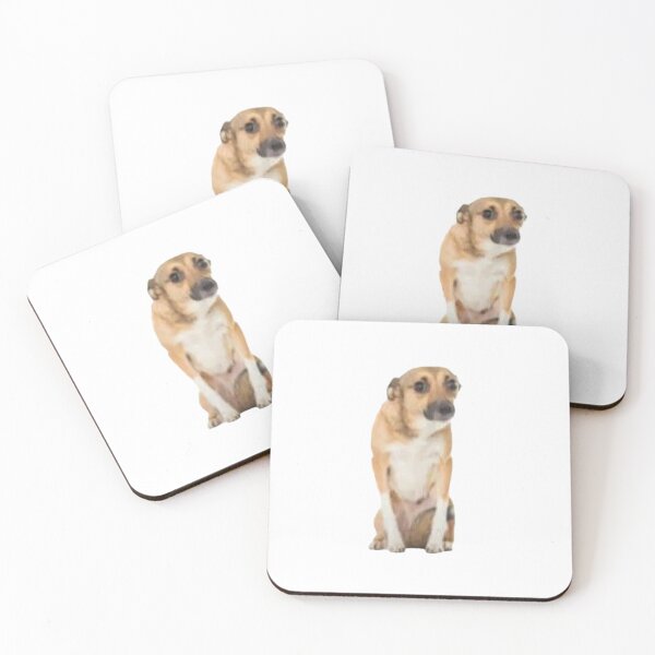 Item preview, awkward dog embarassed shy goofy meme reaction picture designed and sold by Kyna Arts.