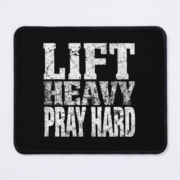 Item preview, Lift Heavy Pray Hard – Faith Driven Gym Motivation Design designed and sold by Shanker-studio.