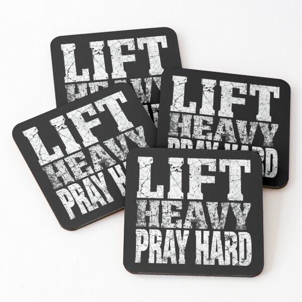 Item preview, Lift Heavy Pray Hard – Faith Driven Gym Motivation Design designed and sold by Shanker-studio.